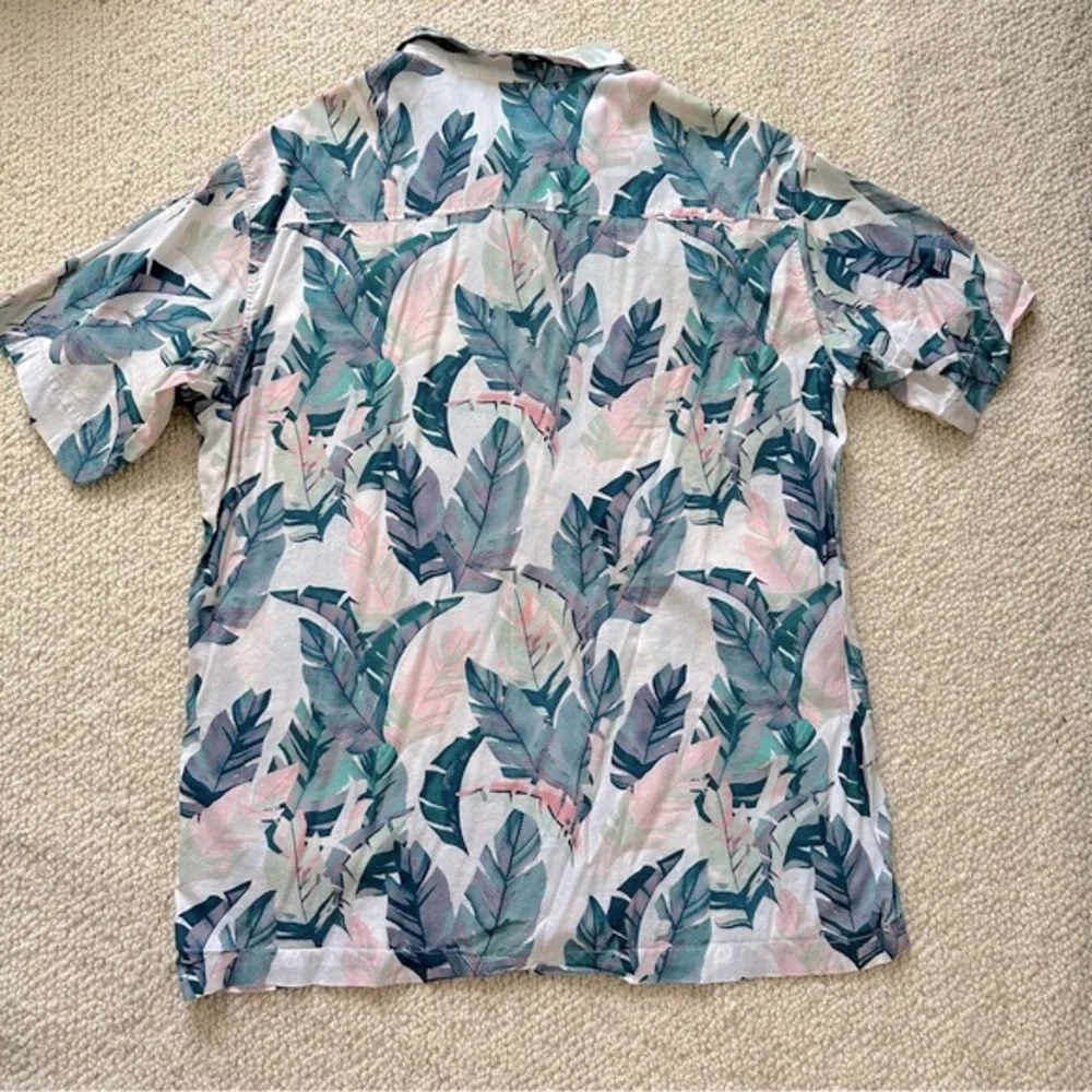 Superdry palm leaves button down shirt